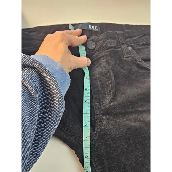 Kut From The Kloth Dianna Black Corduroy Skinny Jeans 10 - Picture 10 of 10